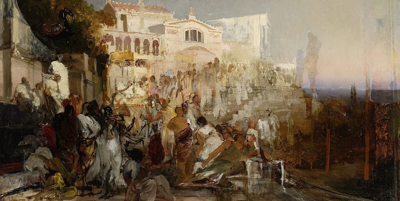 Henryk Siemiradzki - Le torce di Nerone, studio, Museo nazionale di Varsavia